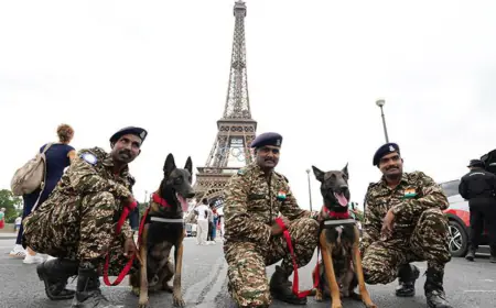 India's Trained Dogs will play a role in the security of Paris Olympics, two K9 teams of CRPF selected