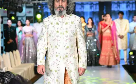 Aashit Chatterjee walk as a show stopper for Black pearl brand in Fashion Runway of India 2024 