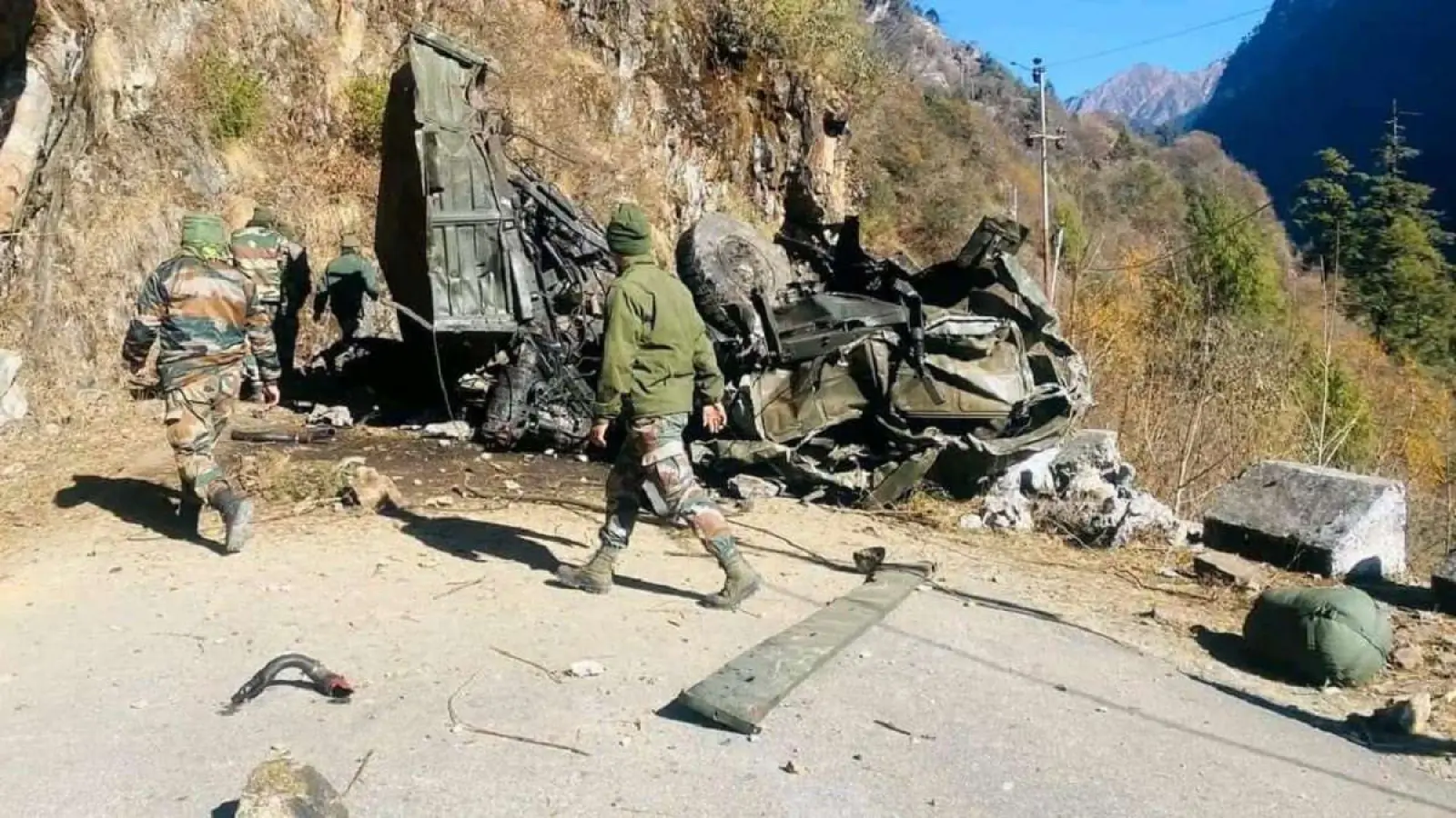 Army vehicle falls into ditch in Arunachal Pradesh, three soldiers martyred; many injured