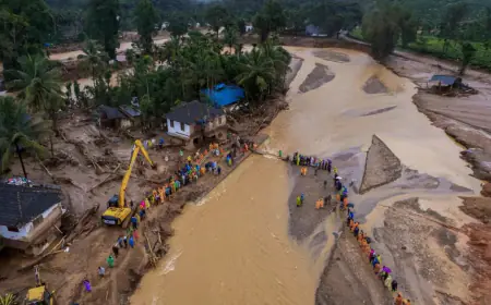 Wayanad Landslide: More than 300 deaths, 74 bodies could not be identified; Now will be buried in the cemeteries of seven villages