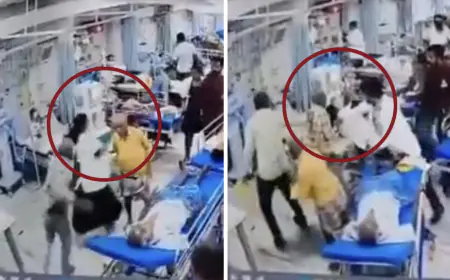 Students protest over security at Tirupati hospital after a patient attacks a female doctor