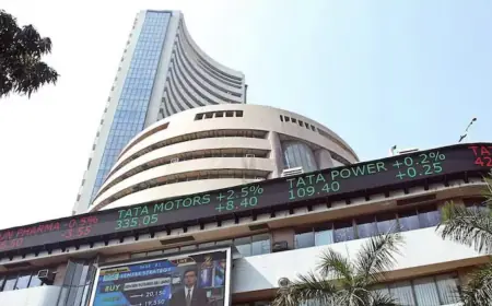 Stock market at new high after sluggish start; Sensex climbs 90 points, Nifty closes above 25400