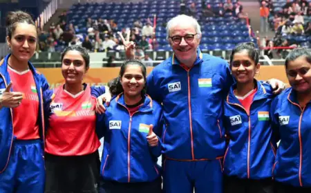 Indian women's team created history in Asian Table Tennis Championships