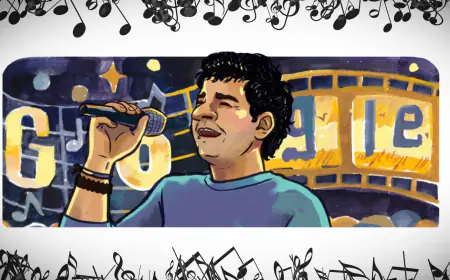 Google created a doodle in memory of singer Krishnakumar Kunnath (KK) today