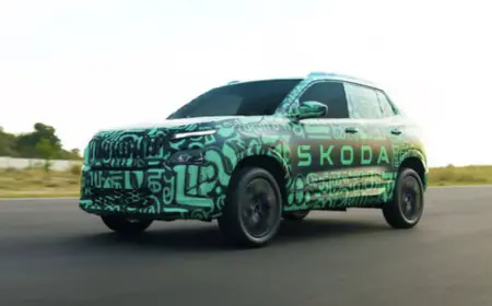 Information about Skoda Kylaq's base variant revealed; Spotted again during testing before launch