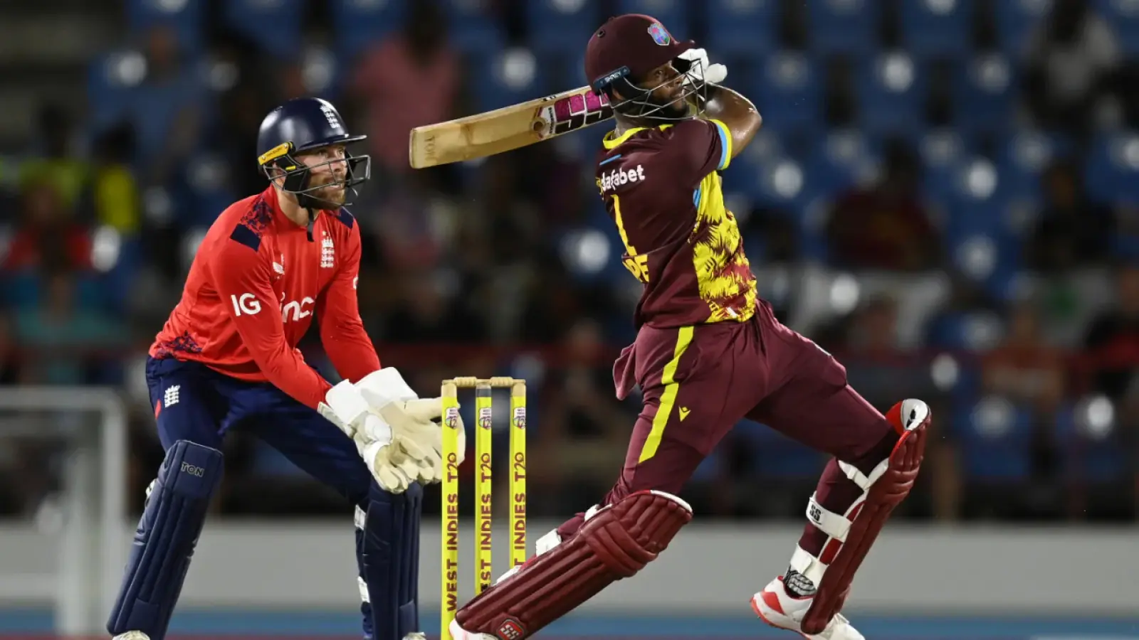 WI vs ENG 4th T20: Hope and Lewis hit fours and sixes, West Indies beat England by 5 wickets