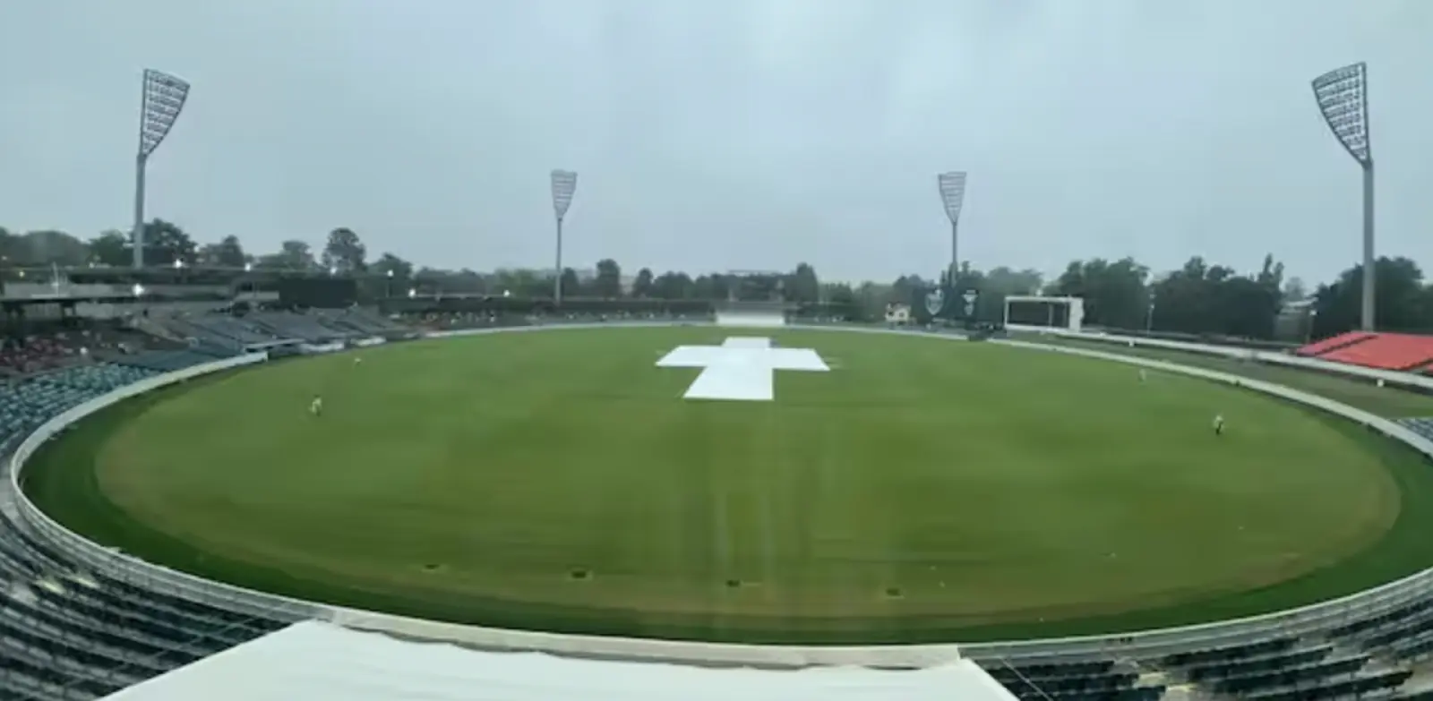 IND vs AUS PM XI: Heavy rain in Canberra during the first day's game of the warm-up match