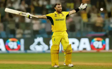 Australia's batsman all-rounder Glenn Maxwell won't be play cricket for a long time 