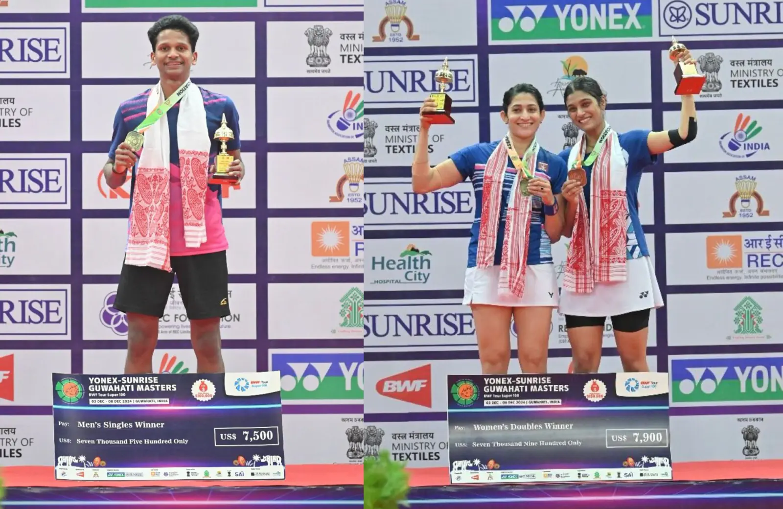 Ashwini-Tanisha and Satish Kumar win Guwahati Masters title