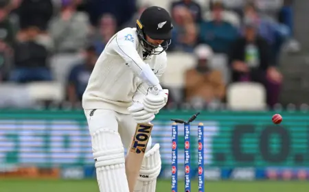 New Zealand team has suffered a major setback as star opening batsman Devon Conway was out of the third Test