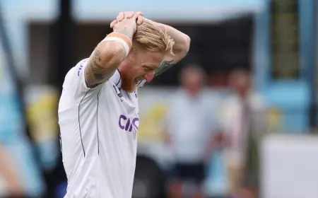 England captain Ben Stokes won't bel able to play cricket for 3 months