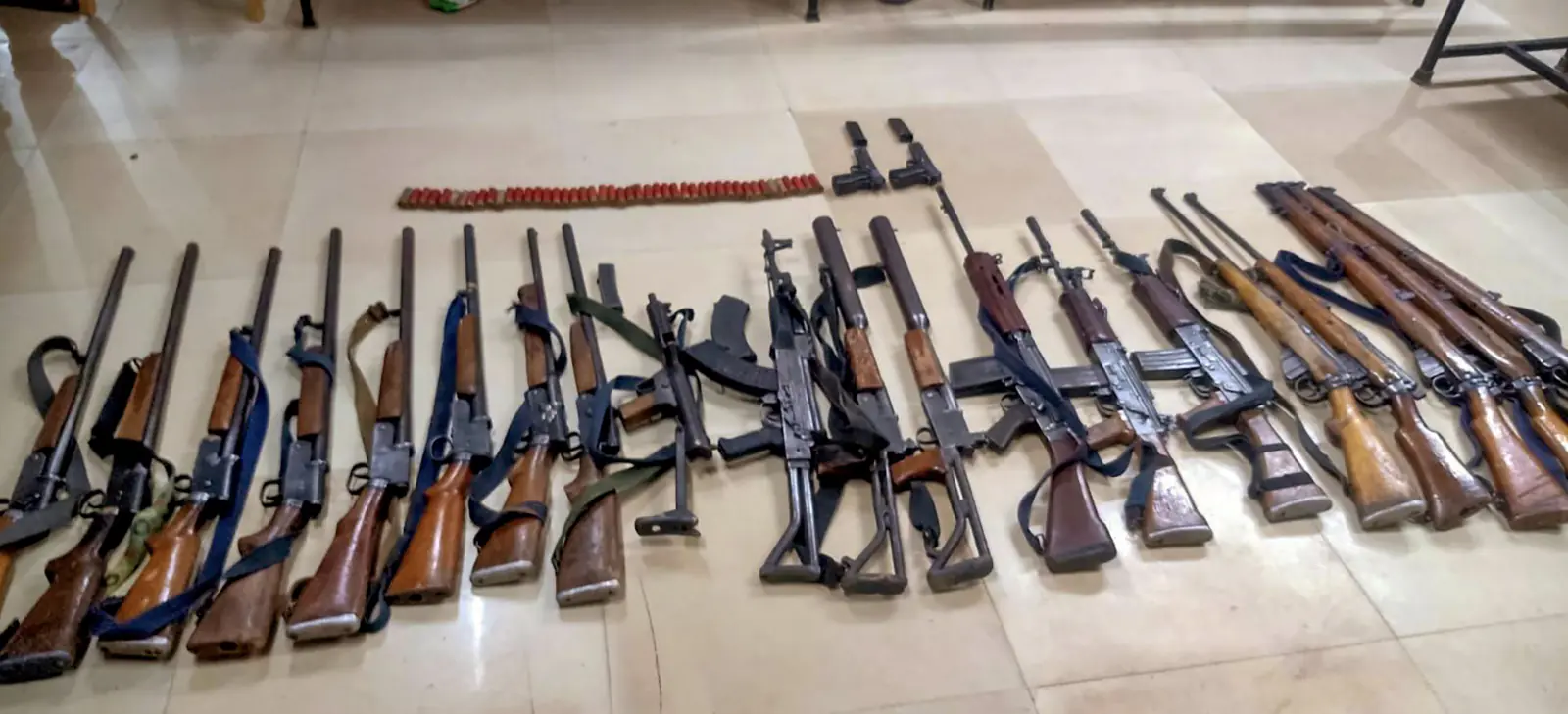 Security forces had success in Manipur, large number of weapons recovered including firearms, AK-56