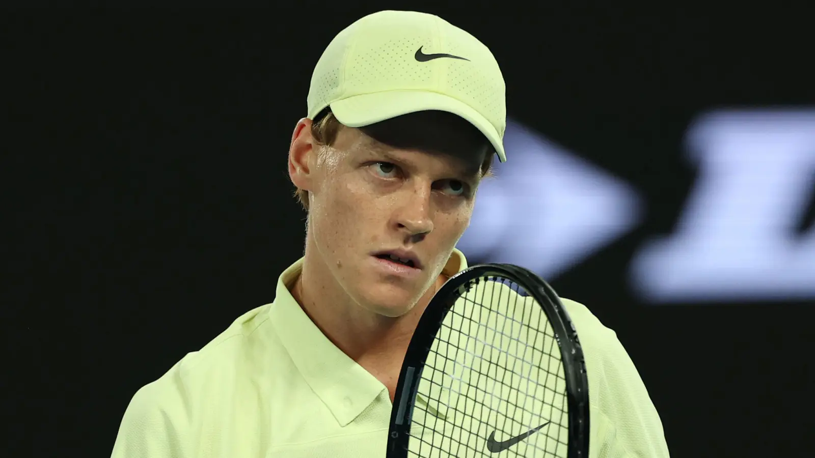 Jannik Sinner won the title in Australian Open; a player broke the racket for being disappointed with the defeat