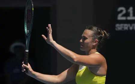 Sabalenka beats Mira Andreeva 6-1, 6-2 in third consecutive quarterfinal Australia Open 2025