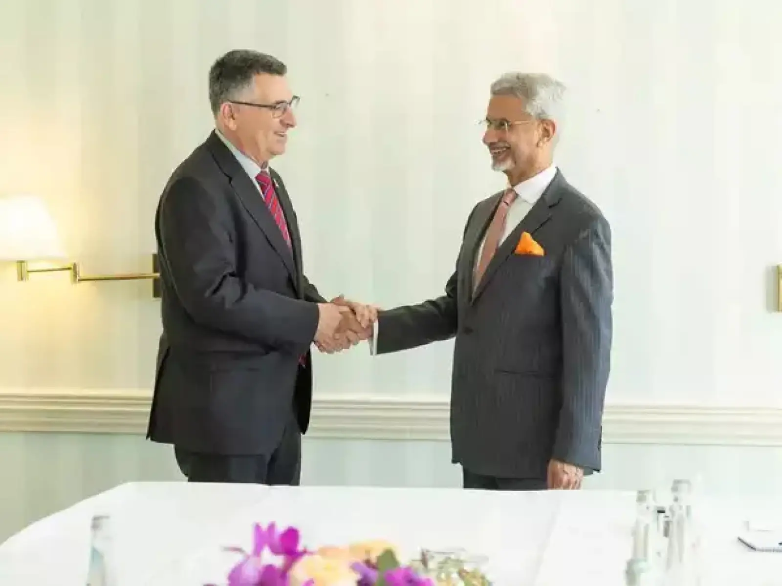 S Jaishankar met Israeli Foreign Minister Gideon Saar in Germany to discuss some issues