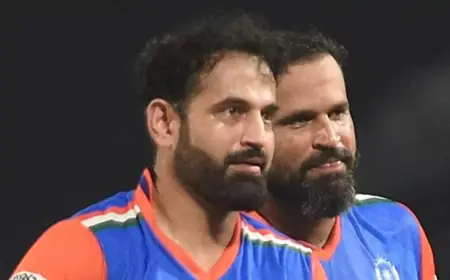 Pathan brothers rocked the boat, Yusuf hit 56 off 22 balls and Irfan demolished Sri Lanka's top-order