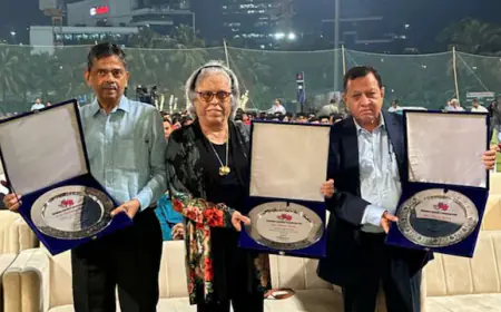 Mumbai Cricket honors Dilip Vengsarkar and Diana Edulji with Lifetime Achievement award
