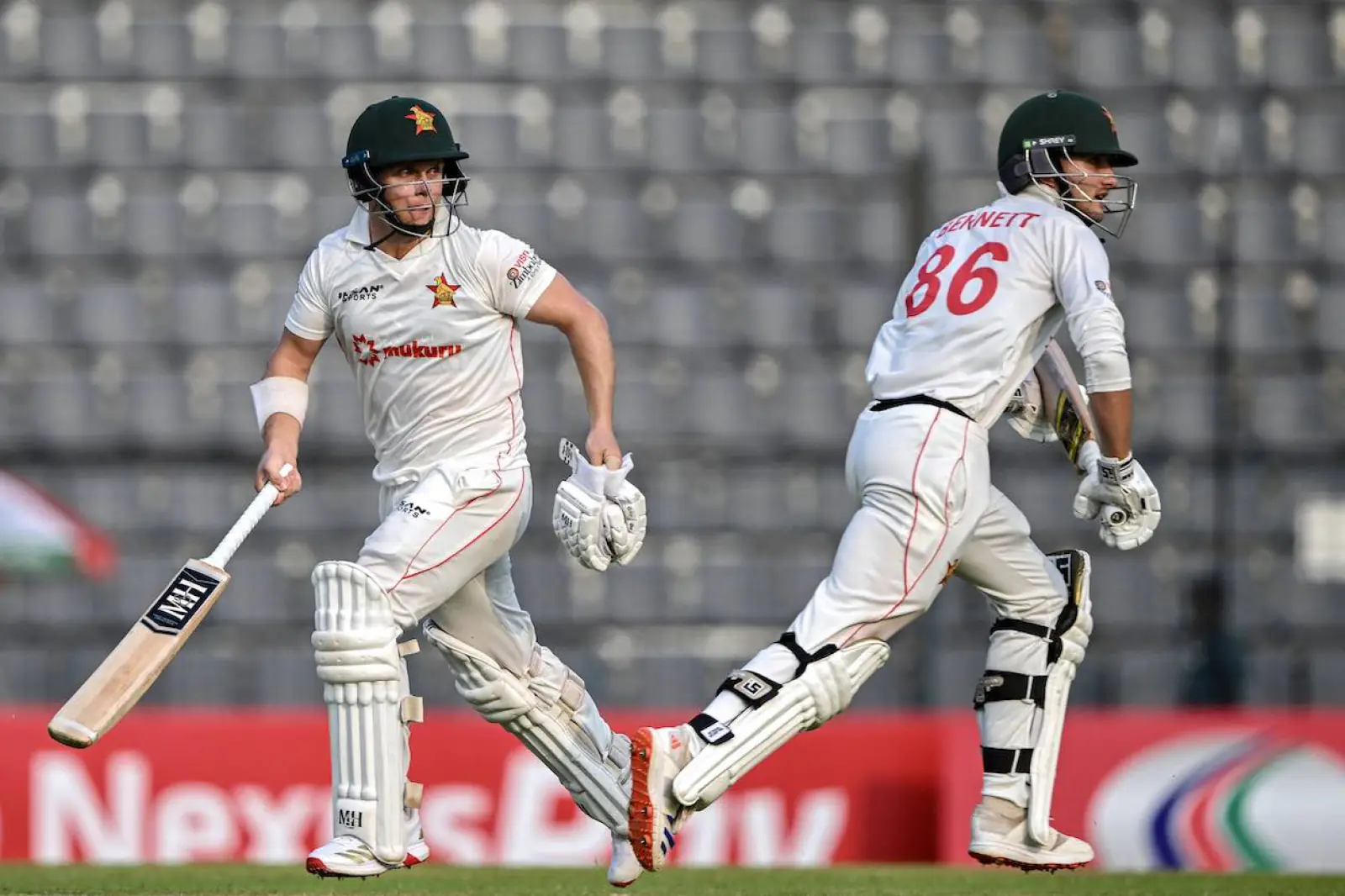 Zimbabwe scored 67 runs without losing any wicket after bowling out Bangladesh for 191