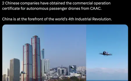 China flew a driverless flying taxi, watch amazing video