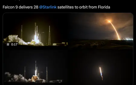 SpaceX: Starlink launches Falcon 9 rocket, sends 28 satellites simultaneously into space