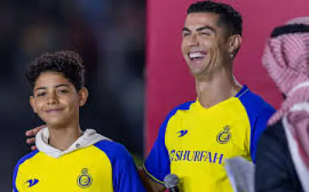 Cristiano Ronaldo's son Dos Santos following his footsteps and also climbing the ladder of success