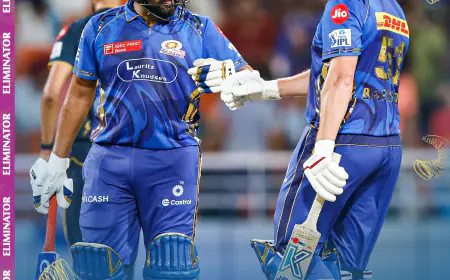MI vs GT, IPL 2025 Eliminator: Rohit Sharma's quick half-century, Mumbai sets a difficult target for Gujarat