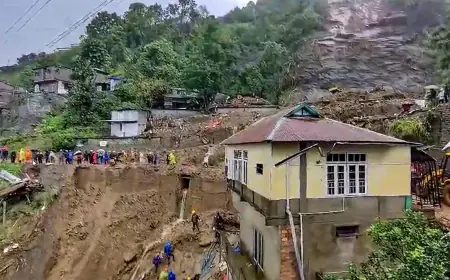 Five houses and hotel collapsed in Mizoram, many people feared dead, five killed in Assam too