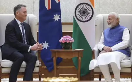 PM Modi meets Australia's Deputy PM, who supported India in the fight against terrorism