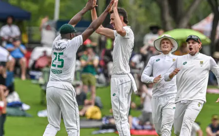 Rabada and Jansen wreaked havoc at Lord's, Australia's first innings were all out for just 212