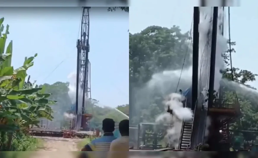 ONGC stated that Gas leakage from Rudrasagar well now under control