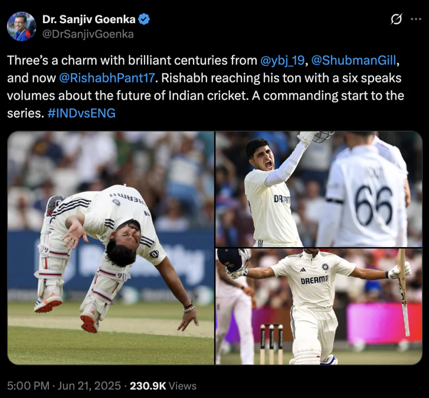 LSG owner Sanjiv Goenka's first reaction to Rishabh Pant's record-breaking century, post goes viral