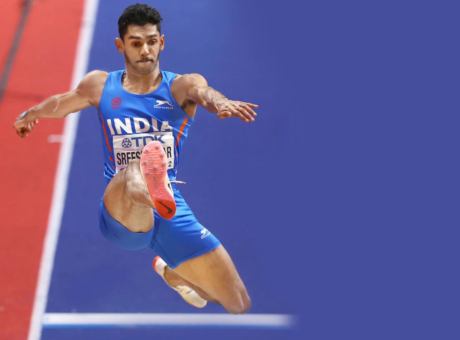 Murali Sreeshankar made a best jump of 7.75 meters, first place in Portugal Athletics Meet