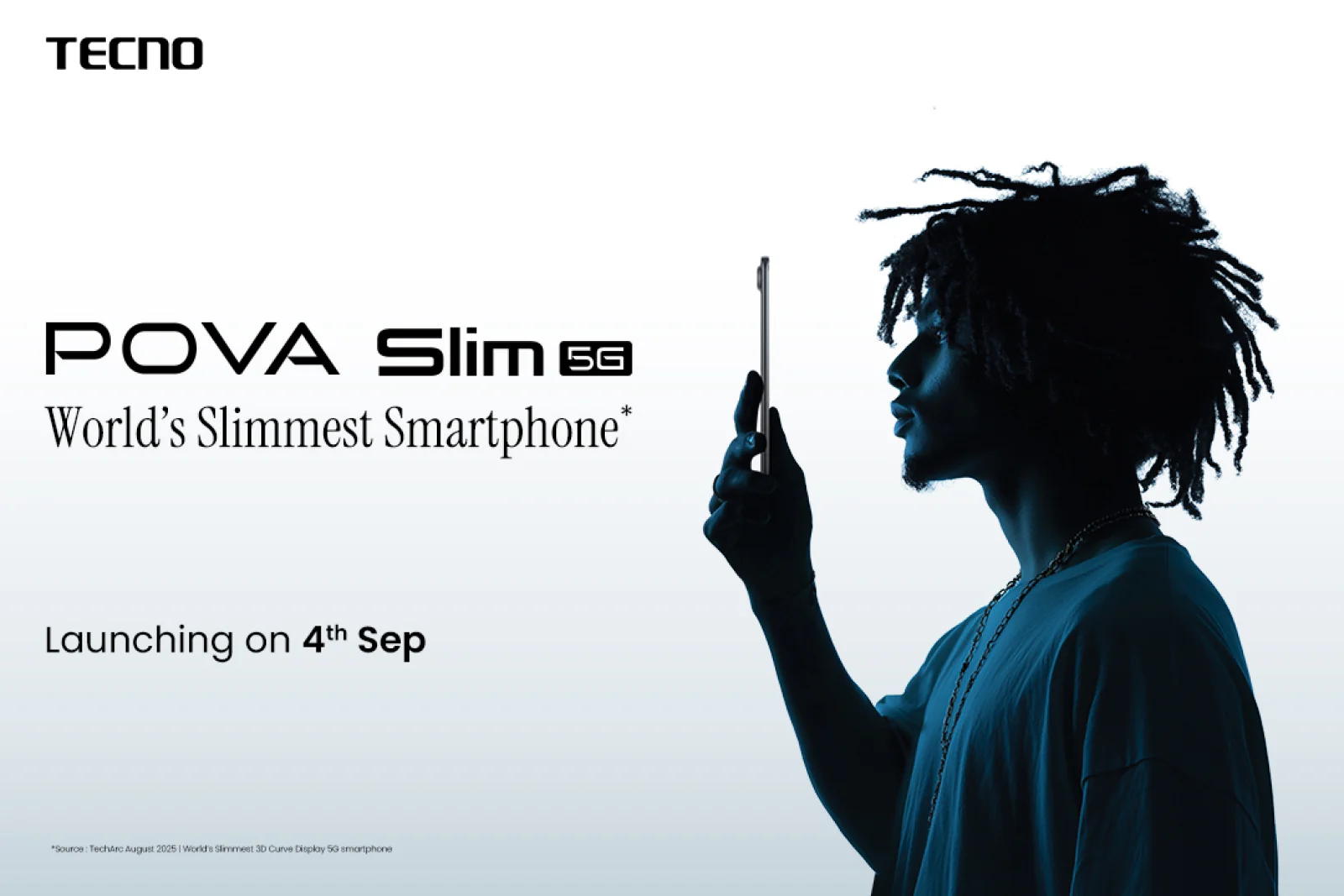 TECNO POVA Slim 5G: World’s Slimmest Smartphone Unveiled