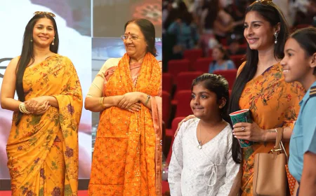 Tanishaa Mukerji Shines at School’s Jashn-e-Bharat Event