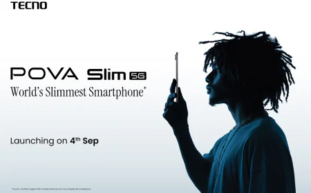 TECNO POVA Slim 5G: World’s Slimmest Smartphone Unveiled