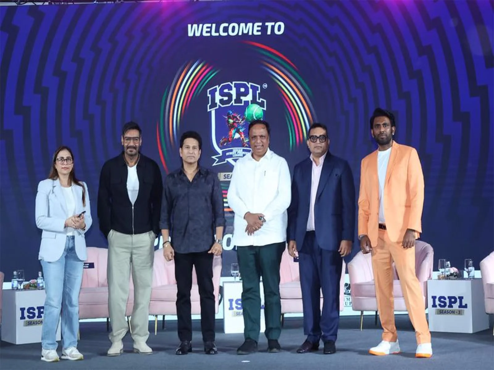 Sachin Tendulkar and Ajay Devgn Launch Indian Street Premier League Season 3