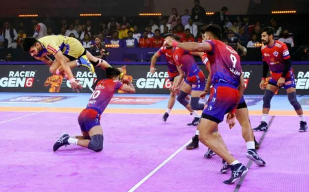 PKL 12: Gujarat Giants Clinch Fourth Win; UP Yoddhas Suffer Fifth Straight Loss