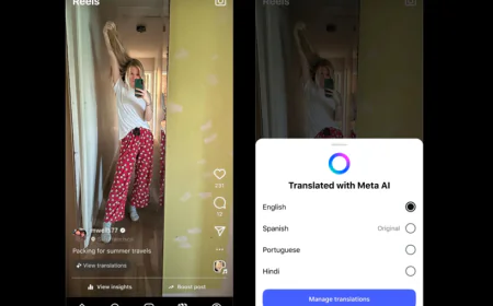 Mark Zuckerberg Announces AI Voice Translation for Reels in Hindi, Portuguese, English, and Spanish