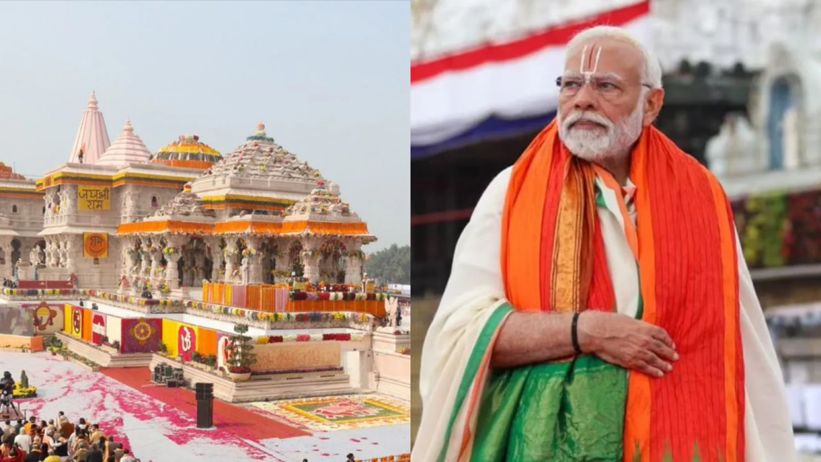 PM Modi to Hoist Giant Saffron Flag on Ram Temple Spire on November 25, Marking Completion of Construction