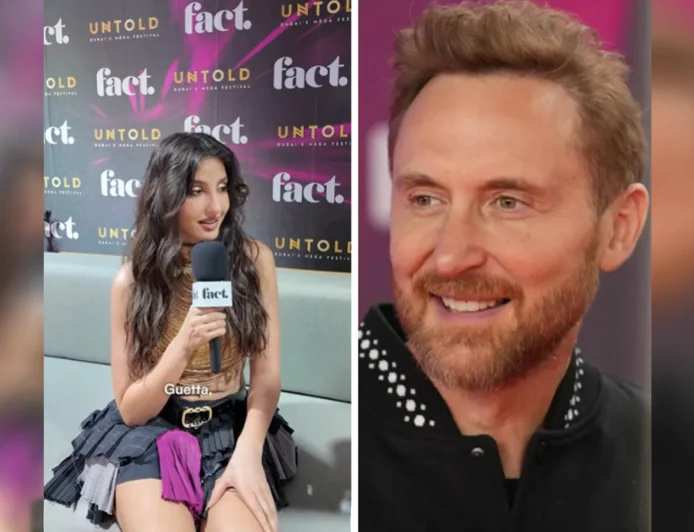 Did Nora Fatehi just hint at a collab with David Guetta? Will fans witness them share the Sunburn Festival stage this December?