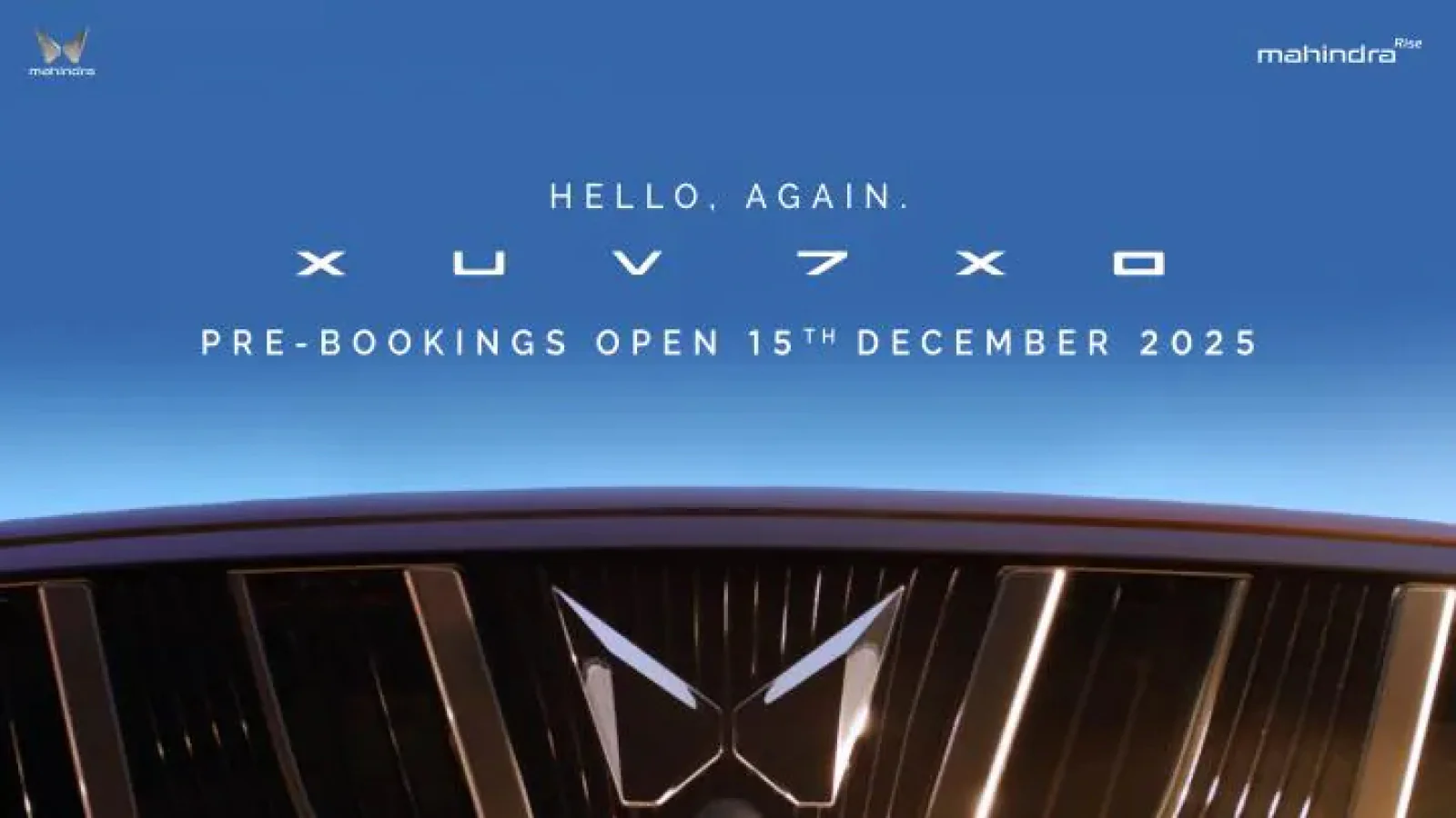 Mahindra XUV 7XO Bookings Open Tomorrow: Booking Amount, Features & Launch Date Revealed