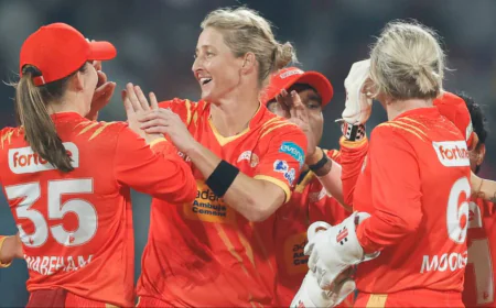 WPL 2026: Gujarat Giants Edge Delhi Capitals by 4 Runs in Last-Over Thriller