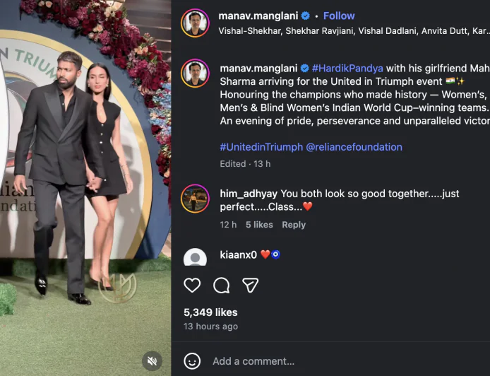 Hardik Pandya Makes Public Appearance with Mahika Sharma Ahead of T20 World Cup 2026