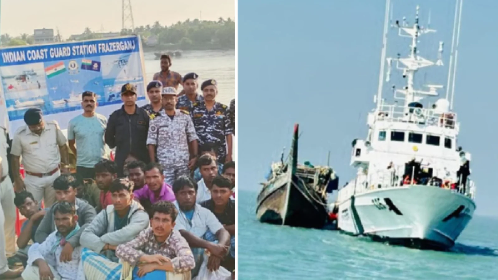 Indian Coast Guard Intercepts Bangladeshi Boat in Bay of Bengal, 28 Detained