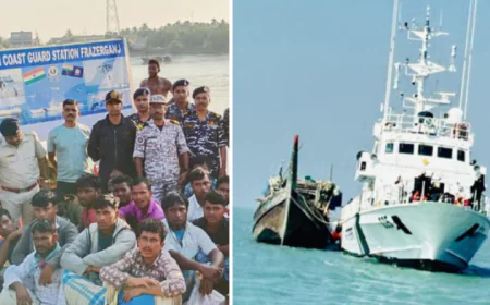 Indian Coast Guard Intercepts Bangladeshi Boat in Bay of Bengal, 28 Detained