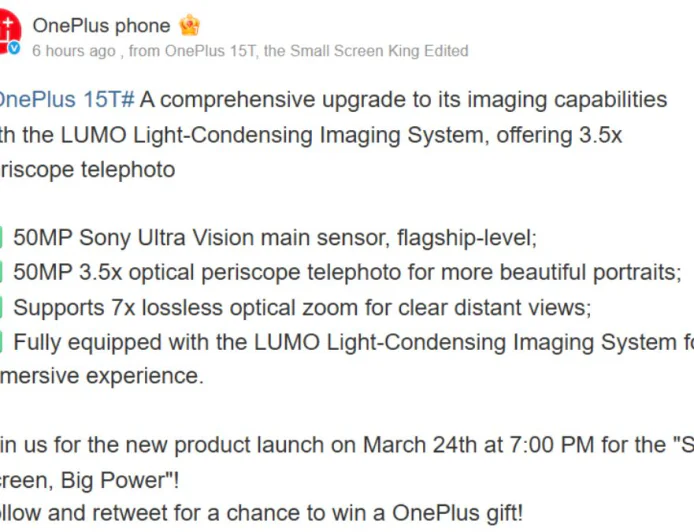 OnePlus 15T Launch Nears: Big Battery, Powerful Chipset Confirmed