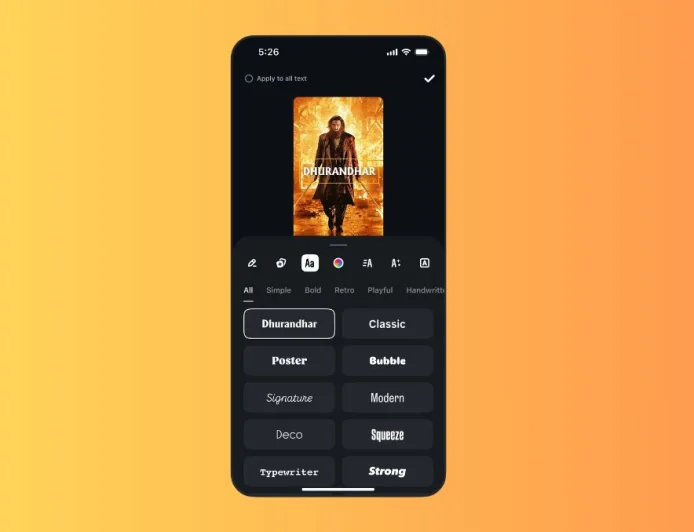 Instagram Rolls Out ‘Dhurandhar: The Revenge’-Inspired Font for Reels