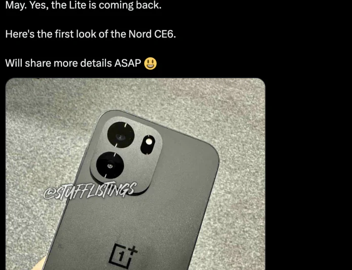 OnePlus Nord 6 Series Incoming: CE 6, CE 6 Lite Details Leak Online