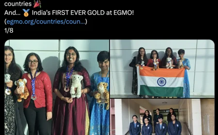 European Girls Mathematical Olympiad 2026: India’s Shreya Mundhada Wins Historic Gold