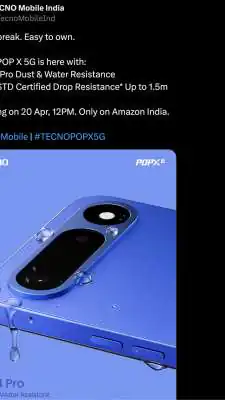 Budget 5G Gets Boost: Tecno Pop X 5G Launches with 45W Charging, Under ₹15,000